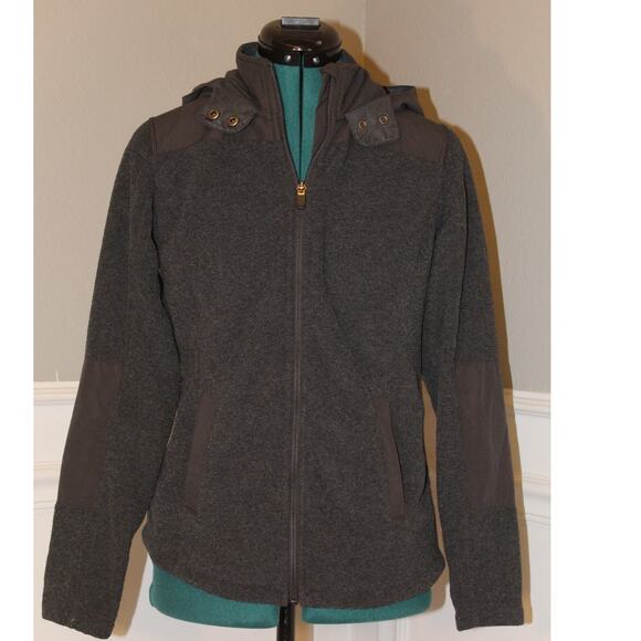 Eddie Bauer Charcoal Gray Hooded Full-Zip Jacket Women’s XS - Picture 1 of 4